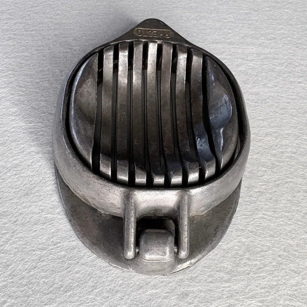 Vintage Presto 4-Way Egg Slicer Cutter Metal Aluminum 1950s Kitchen Tool USA